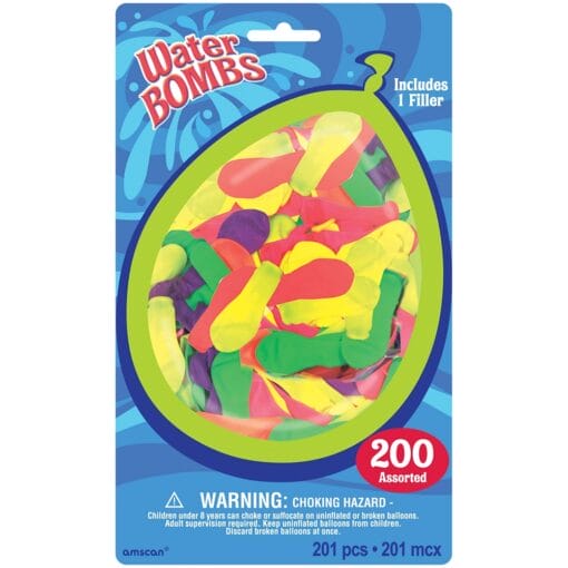 Water Bomb Balloons W/Filler 200Pcs