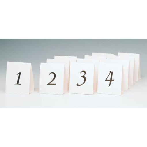 Table No. Tent Placecard 1-12