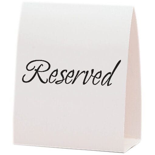 Tablecard - Reserved 12Pcs