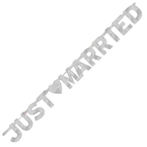 Just Married - Large Foil Letter Banner