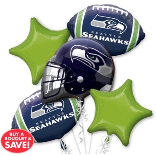 Bqt Seattle Seahawks W/Helmet 5Pc Blns