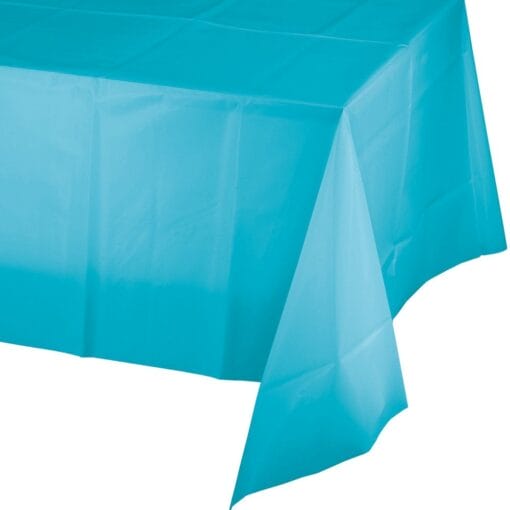 Bermuda Blue Tablecover 54X108 Plastic