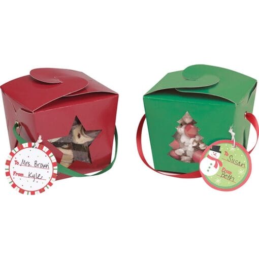 Pails Pint Red/Green Cmas 4Ct