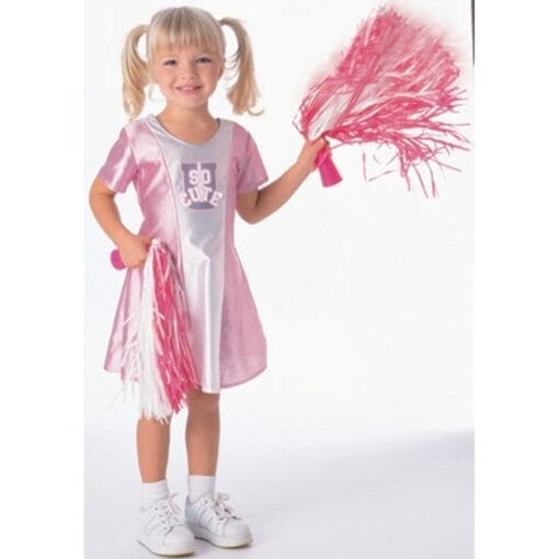 Cheerleader Pink &Amp; White Toddler Costume