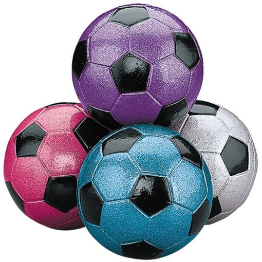 Soccer Ball Handball Metallic 1Ct