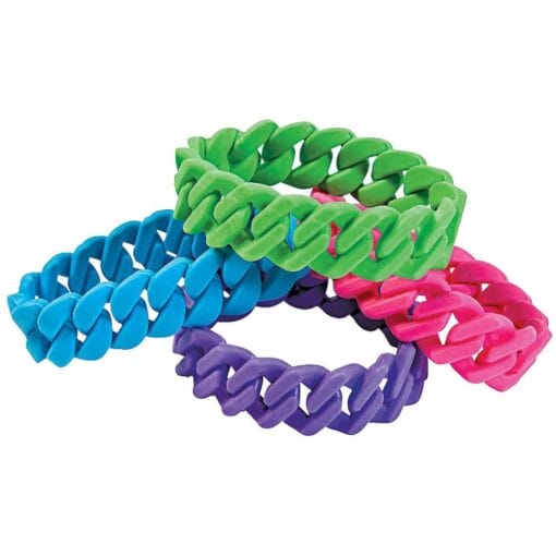 Chain Link Rubber Bracelet 1Pc