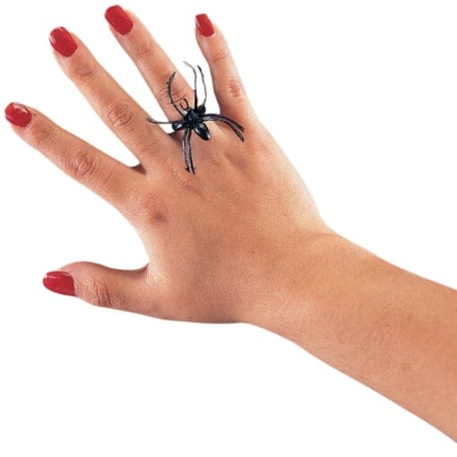 Black Spider Rings 144Pcs