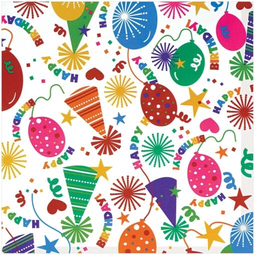 Birthday Party Hat Gift Wrap Jumbo Roll 16Ft X 30In
