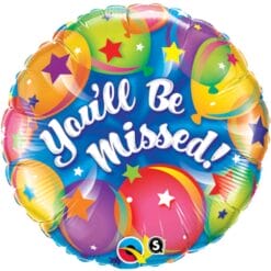 18" RND You'll Be Missed Foil Balloon
