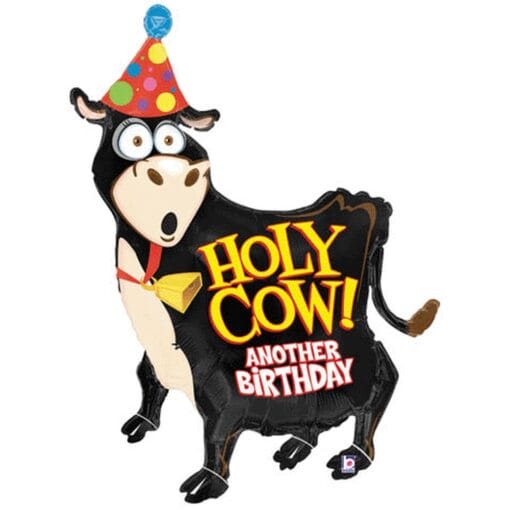 42&Quot; Shp Holy Cow Birthday Foil Bln