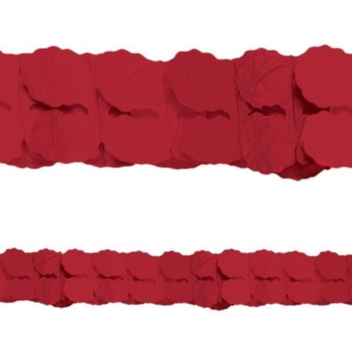 Paper Garland Red 12Ft