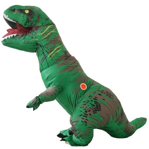 Green T-Rex Inflatable Costume Adult Os