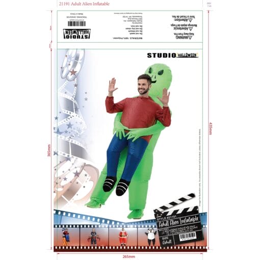 Alien Inflatable Costume Adult Os