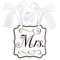 "Mrs" Chair Sign MDF White