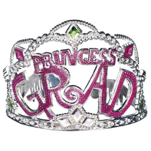 Princess Grad Tiara Pink/Silver