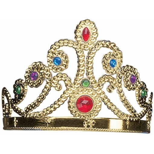 Tiara, Jeweled Goldtone Plastic