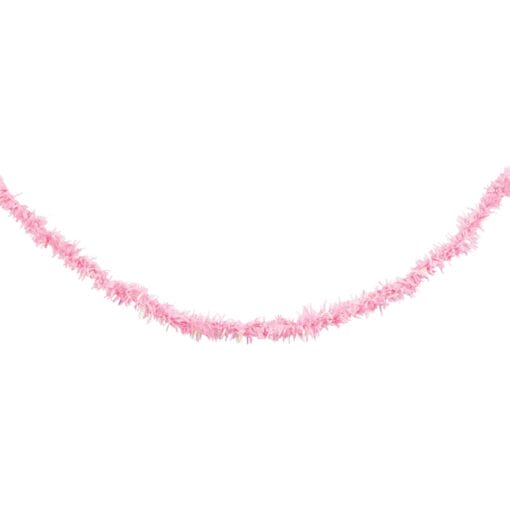 Pink Iridescent Tissue Garland 25Ft