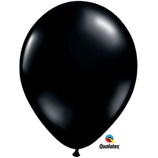 11&Quot; Fsh Onyx Black Latex Balloons 100Ct