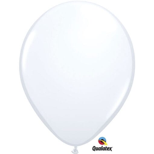 5&Quot; Std White Latex Balloons 100Ct