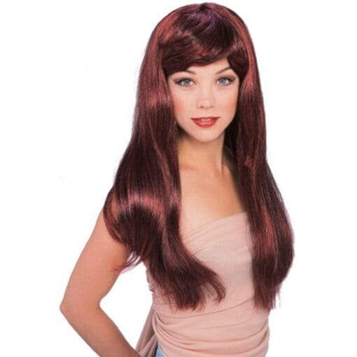 Glamour Wig Red/Black