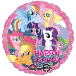 17" RND My Little Pony Birthday Foil Balloon