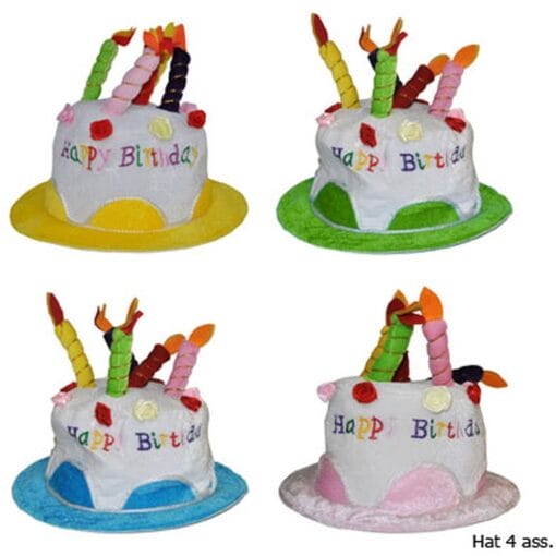 Happy Birthday Foam Hat W/Candles