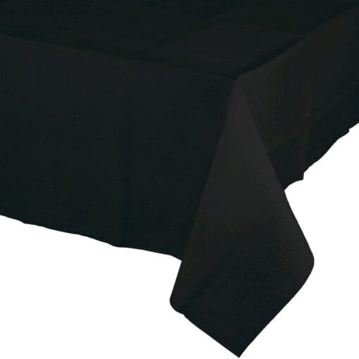 Black Tablecover 54X108 Ppr/Poly