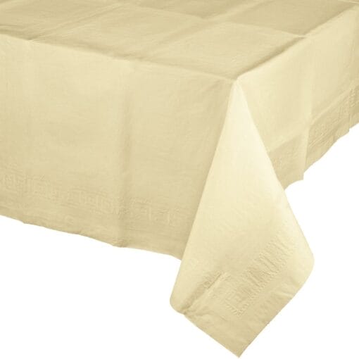Ivory Tablecover 54X108 Ppr/Poly
