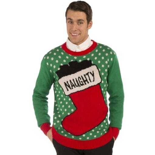 Naughty Stocking Christmas Sweater