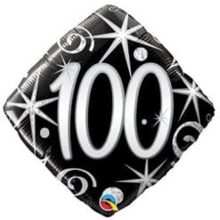 18" DIA #100 Elegant Sparkles Foil BLLN