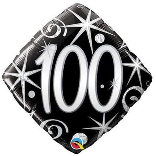 18&Quot; Dia #100 Elegant Sparkles Foil Blln