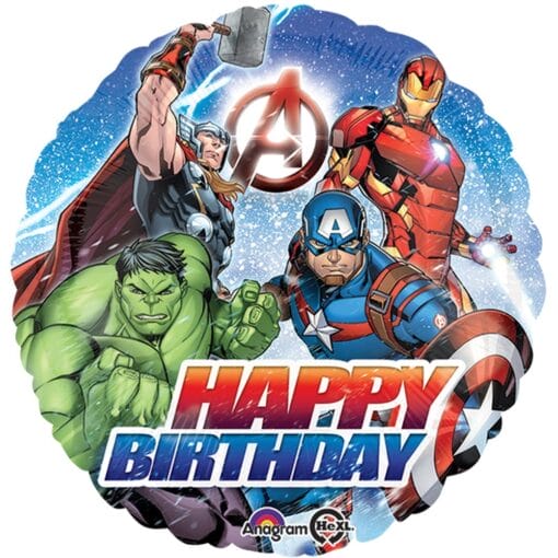 17&Quot; Rnd Avengers Birthday Foil Balloon