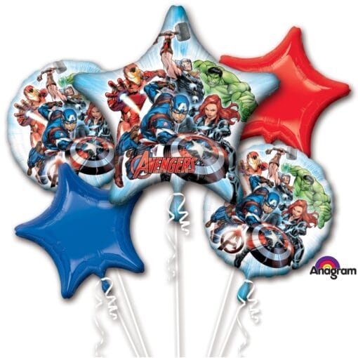 Bqt Avengers Foil Balloons 5Pcs