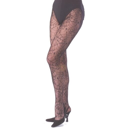 Spiderweb Tights Adult Up To 40&Quot; Waist