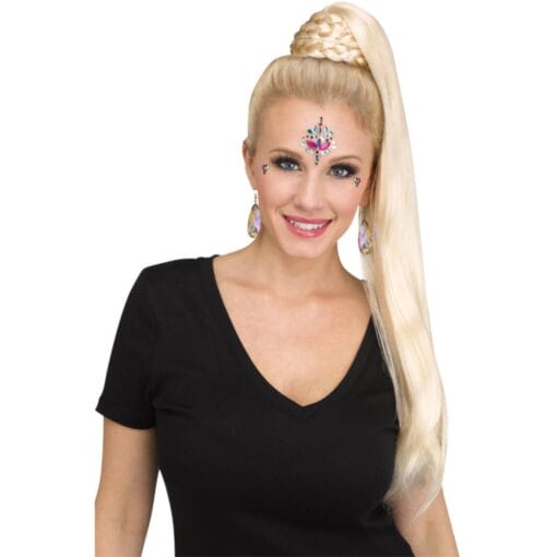 Braided Ponytal Hair Piece Blonde