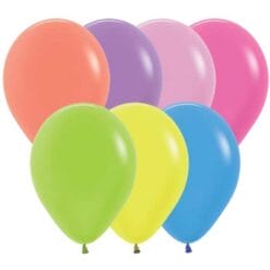 11" Neon Assorted Latex Balloons 100CT