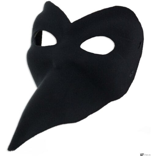 Long Nose Venitian Mask Black