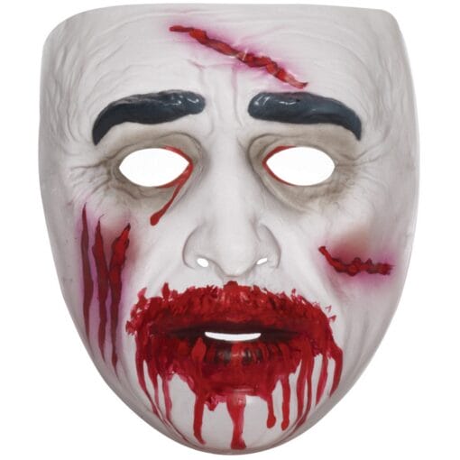 Transparent Zombie Mask - Bloody