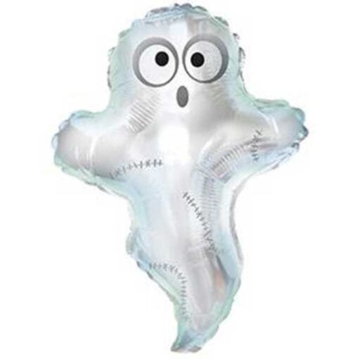 24&Quot; Shp Boo Ghost W/Stitches Foil Balloons