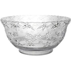 Punch Bowl Clear Embossed 12QT