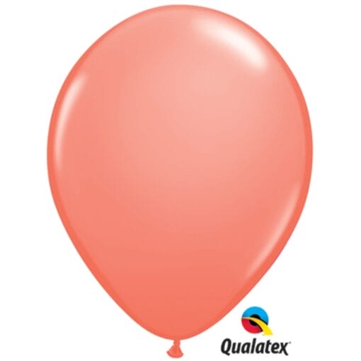 11&Quot; Fsh Coral Latex Balloons 100Ct