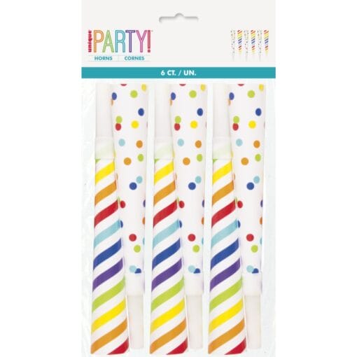 Fancy Party Horns 6Ct