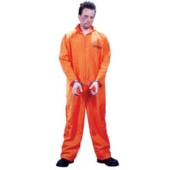 Got Busted! Orange Prisoner Jumpsuit Adult Standard
