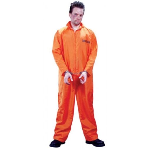 Got Busted! Orange Prisoner Jumpsuit Adult Standard