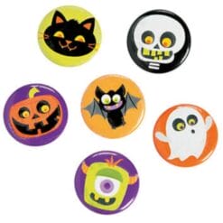 Glow In The Dark HLWN Buttons 24pcs