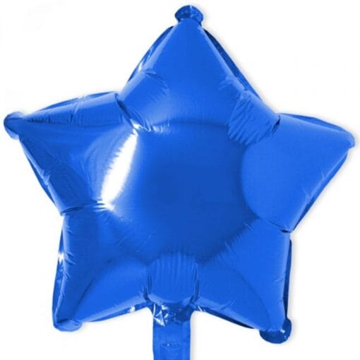 18&Quot; Str Shiny Blue Foil Balloon