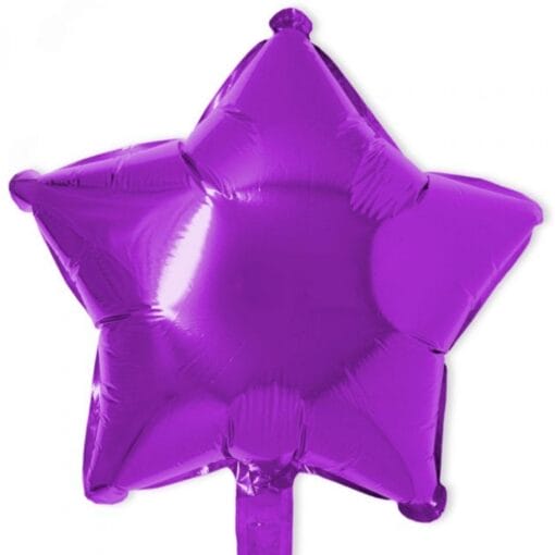 18&Quot; Str Shiny Purple Foil Balloon