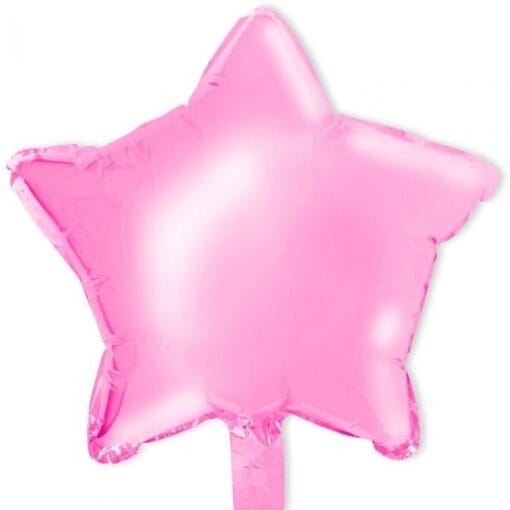 18&Quot; Str Shiny Baby Pink Foil Balloon