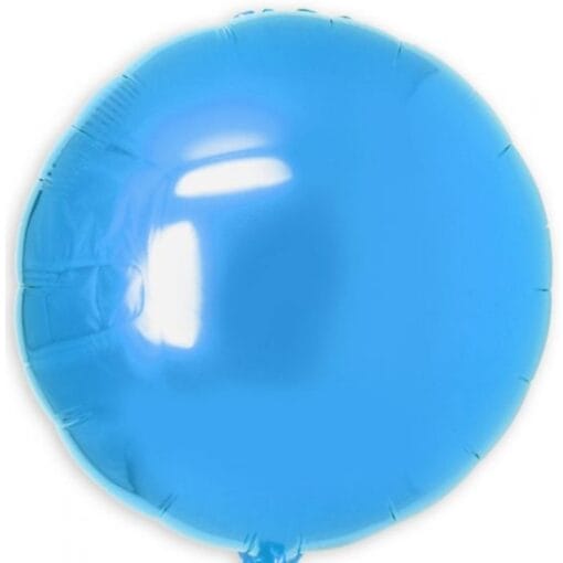18&Quot; Rnd Shiny Blue Foil Balloon
