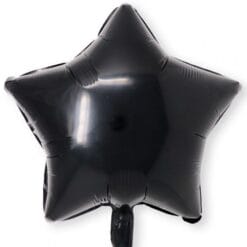 18" STR Shiny Black Foil Balloon